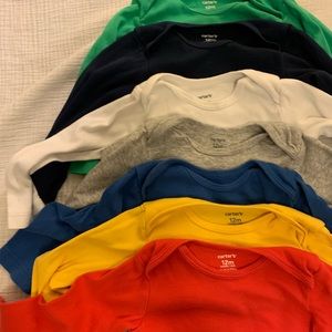 6-pack baby boy onesie bundle - 12 month